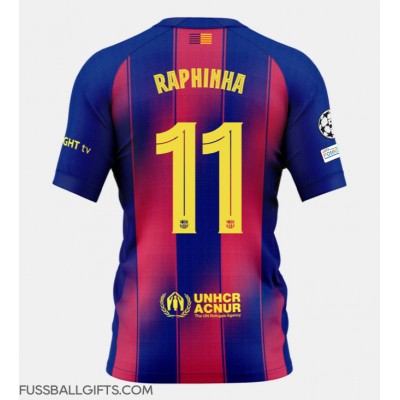 Barcelona Raphinha Belloli #11 Fußballbekleidung Heimtrikot 2025-26 Kurzarm Barcelona Raphinha Belloli #11 Fußballbekleidung Heimtrikot 2025-26 Kurzarm